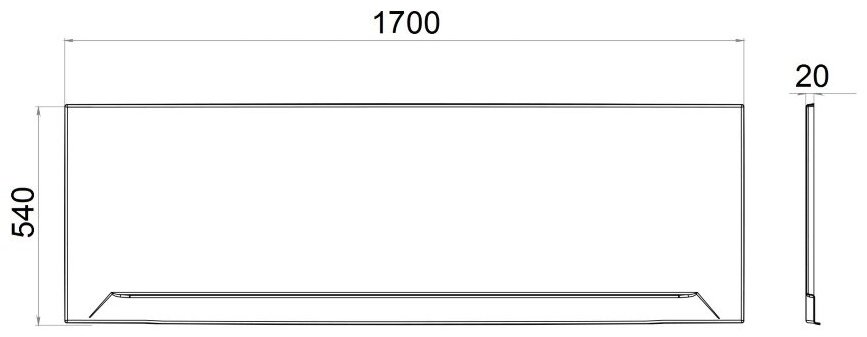 Экран под ванну Triton Щ0000049121 170x54 без ножек