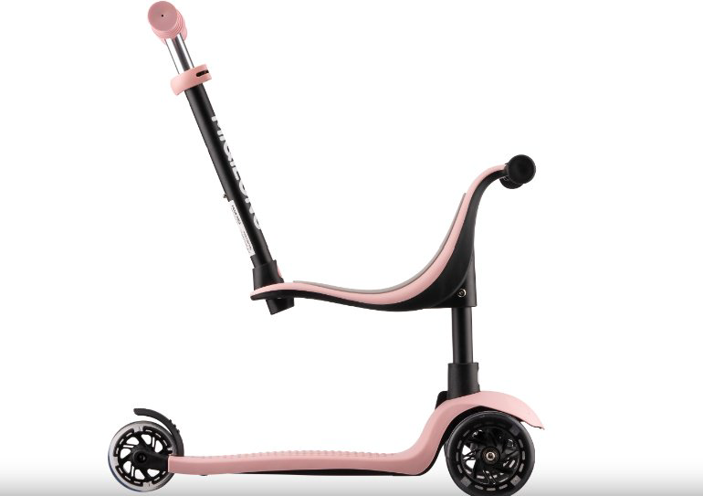 Самокат детский Miqilong Alamo 125 розовый купить,NaN