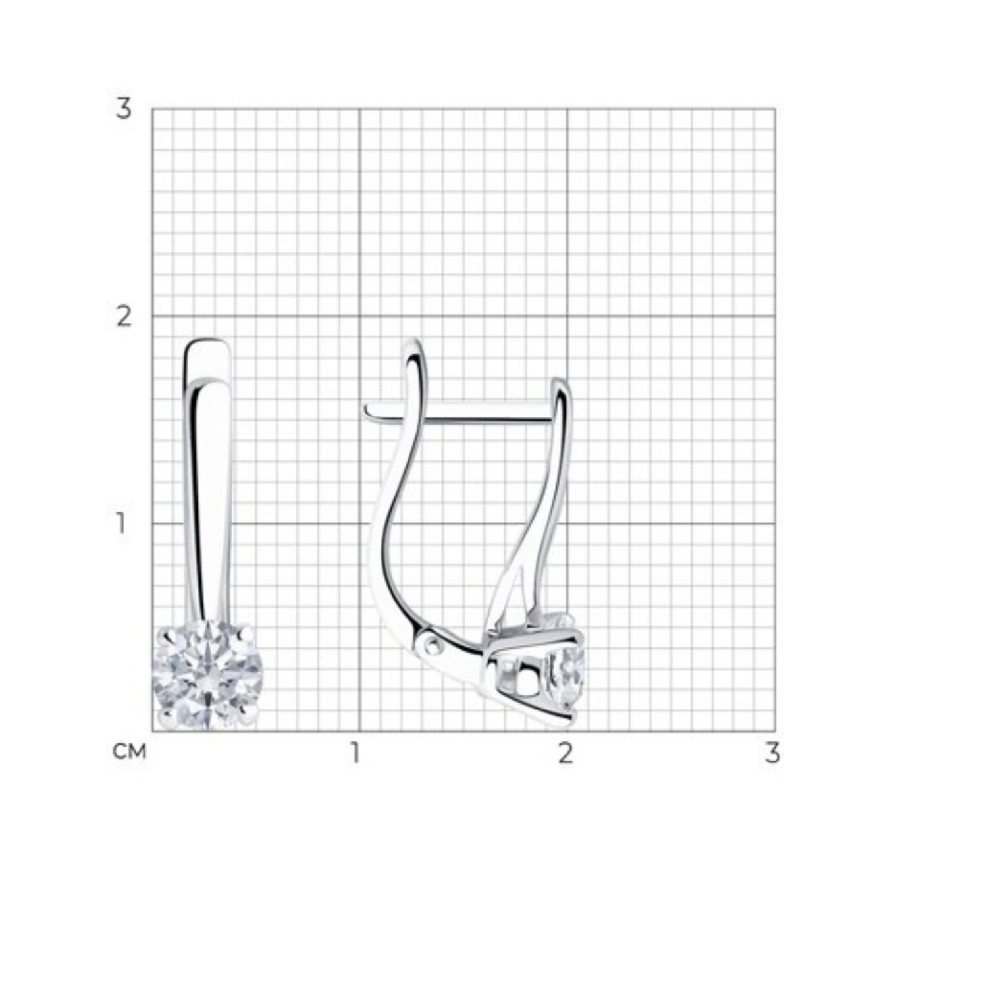 Серьги Diamant 52-220-02383-1 2.79гр купить,NaN