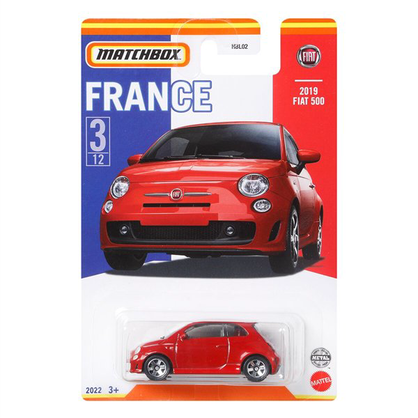 Машинка Mattel Matchbox   Best of France-Fiat 500 2019 купить,NaN