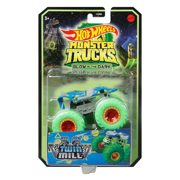 Машинка Hot Wheels Monster Trucks Twin Mill Светящаяся купить,NaN