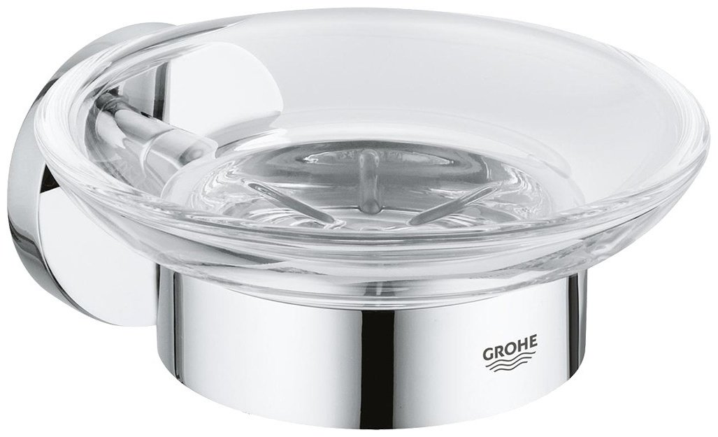 Grohe мыльница 40444001 1 шт, металл, стекло