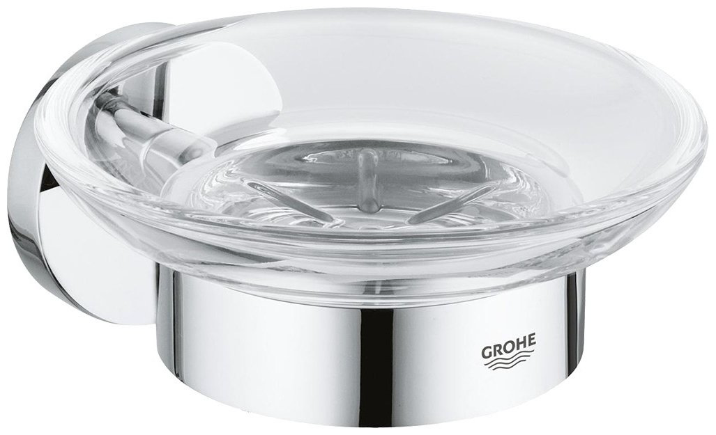 Grohe мыльница 40444001 1 шт, металл, стекло купить,30997