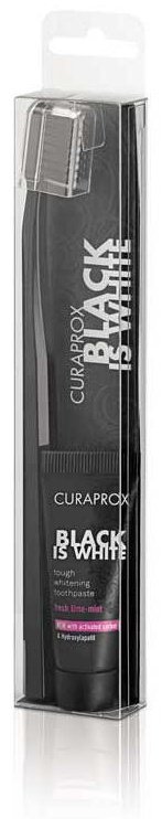 CURAPROX Black is White SwissCare набор по уходу за полостью рта мягкая 1 шт