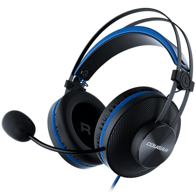 Наушники Cougar Immersa Essential черно-синие купить,NaN