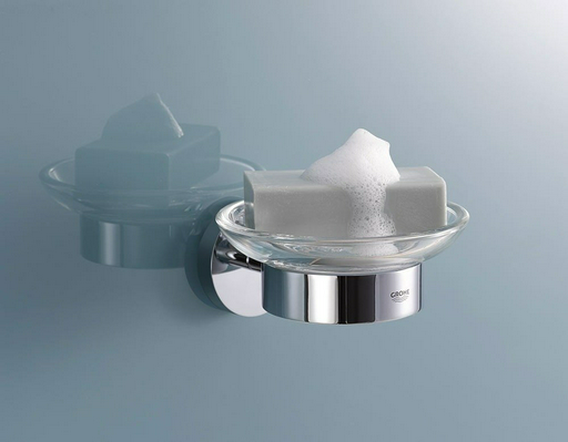 Grohe мыльница 40444001 1 шт, металл, стекло