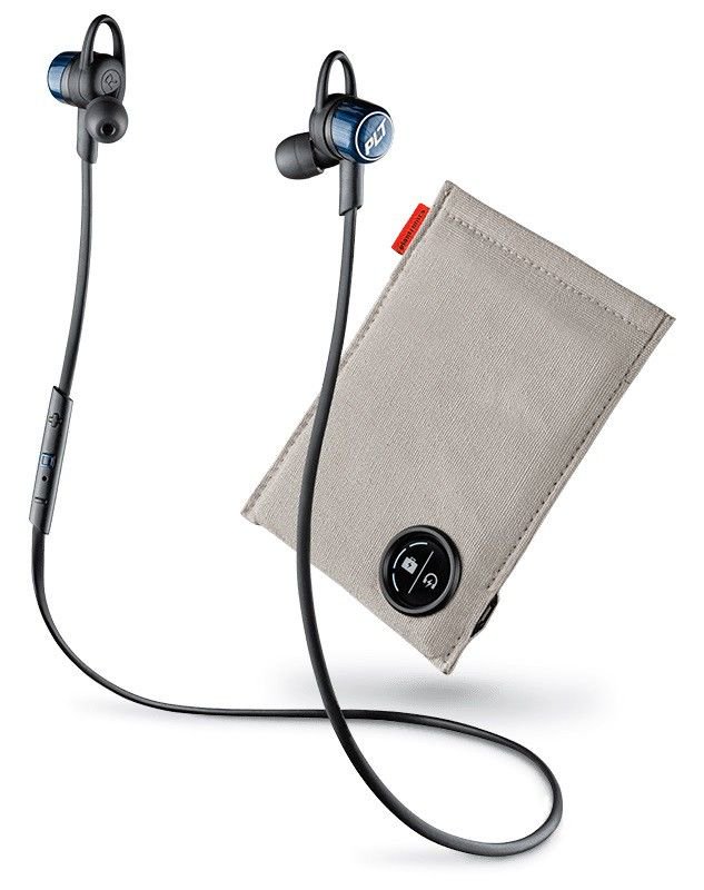 Наушники Plantronics Backbeat Go 3+Charge Case черно-синие купить,NaN