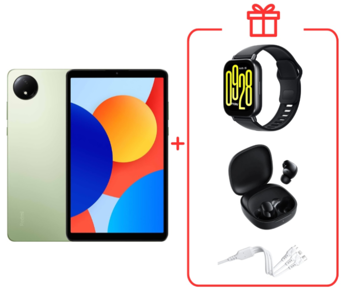 Планшет Redmi Pad SE 8.7" LTE 4/64GB Aurora Green + подарок