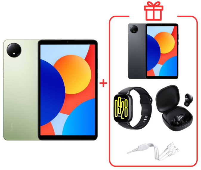 Планшет Redmi Pad SE 8.7" LTE 4/64GB Aurora Green + подарок