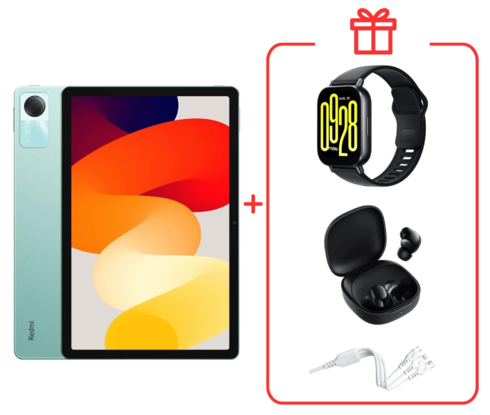 Планшет Xiaomi Redmi Pad SE 4/128Gb Mint Green + подарок