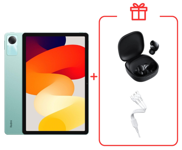 Планшет Xiaomi Redmi Pad SE 4/128Gb Mint Green + подарок