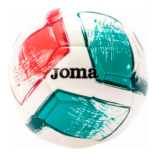 Мяч футбольный Joma Dali II T4 400649 497 красно-зелено-белый купить,NaN