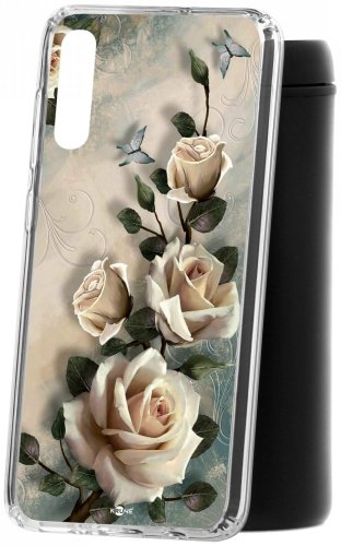 Чехол КRUЧЕ Белые розы для Samsung Galaxy А70 многоцветный купить,NaN