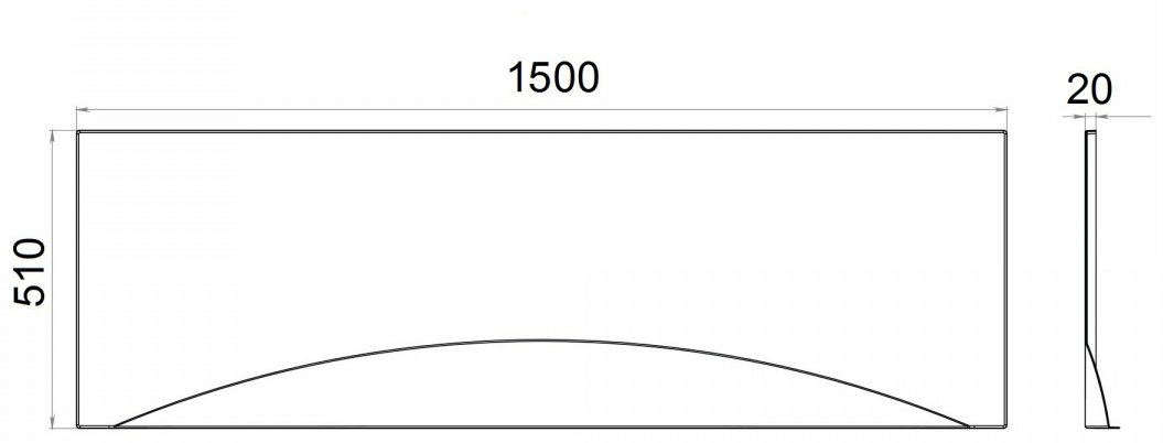 Экран под ванну Niagara NG-A150 150x51 см без ножек купить,50000