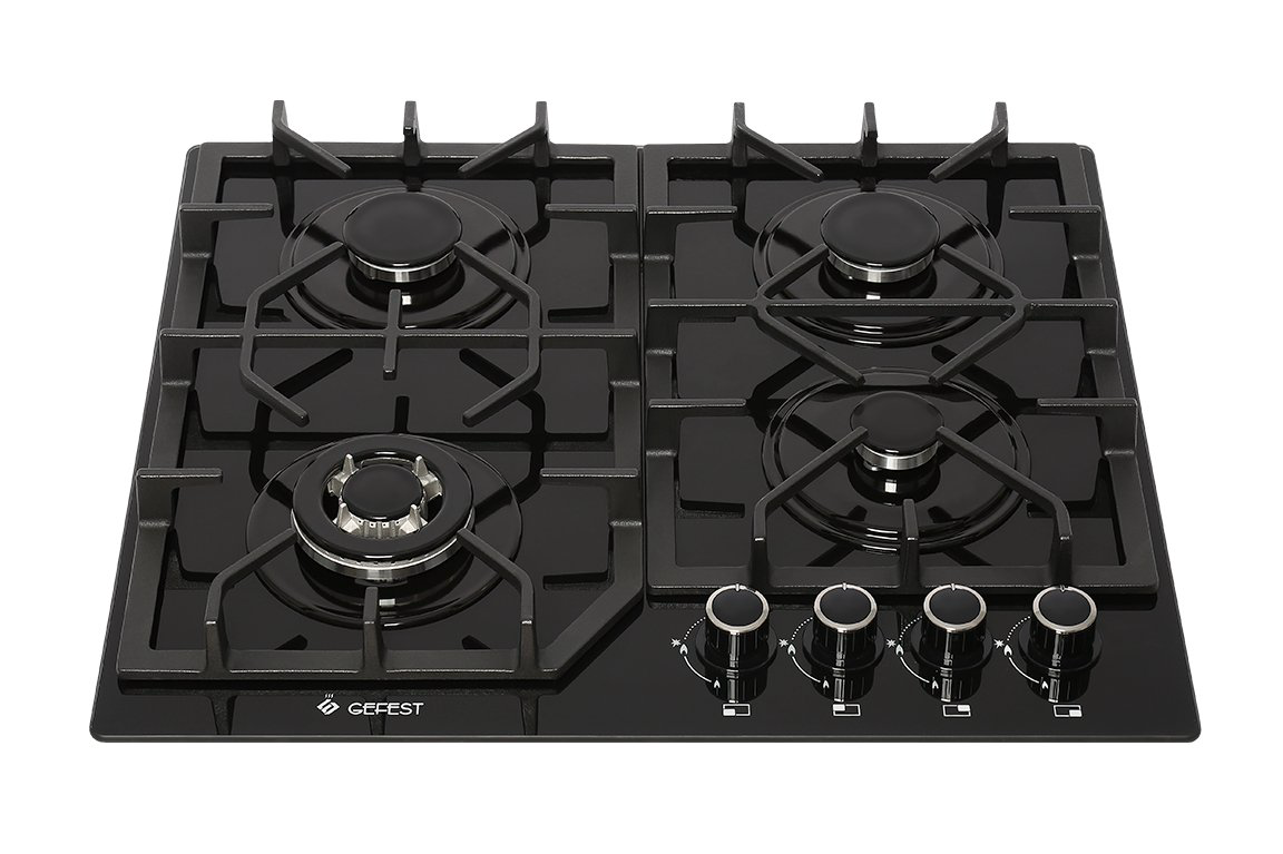 Газовая варочная поверхность Gefest ПВГ 2232-01 чёрная купить,NaN