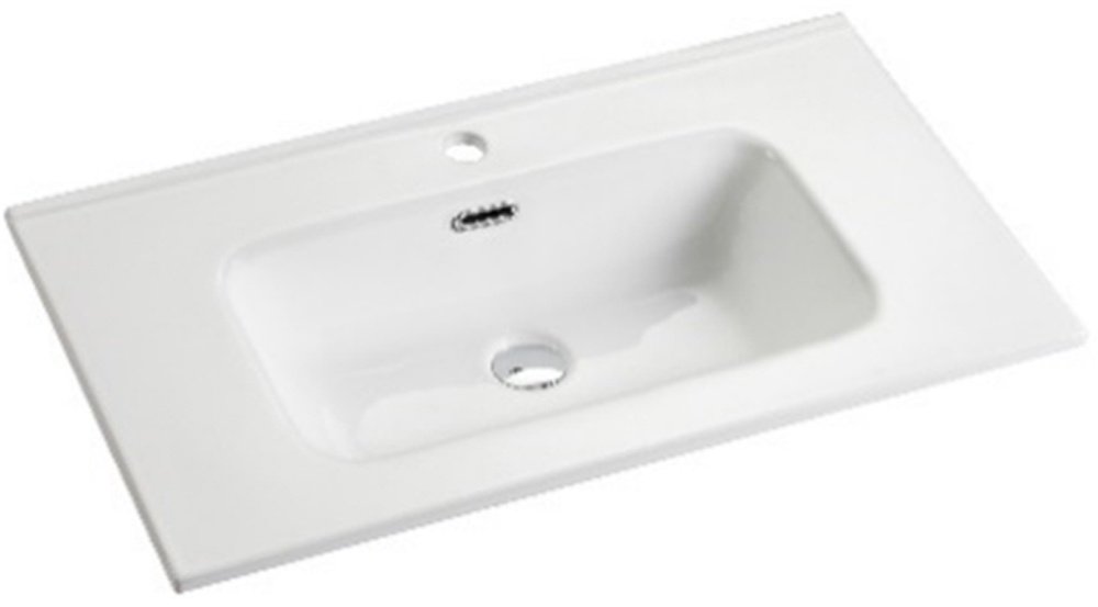 Раковина Ceramicanova CN7005 накладная прямоугольная 46.5, мрамор