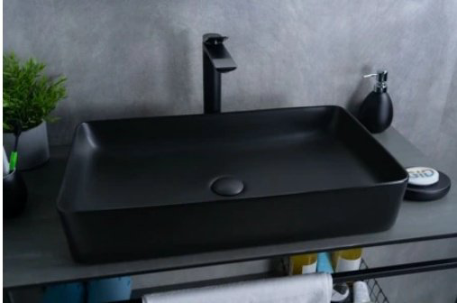 Раковина GID-ceramic Bm9396 накладная прямоугольная 60, керамика купить,223300
