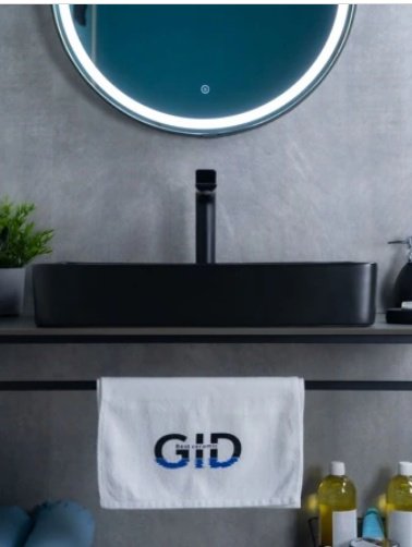 Раковина GID-ceramic Bm9396 накладная прямоугольная 60, керамика