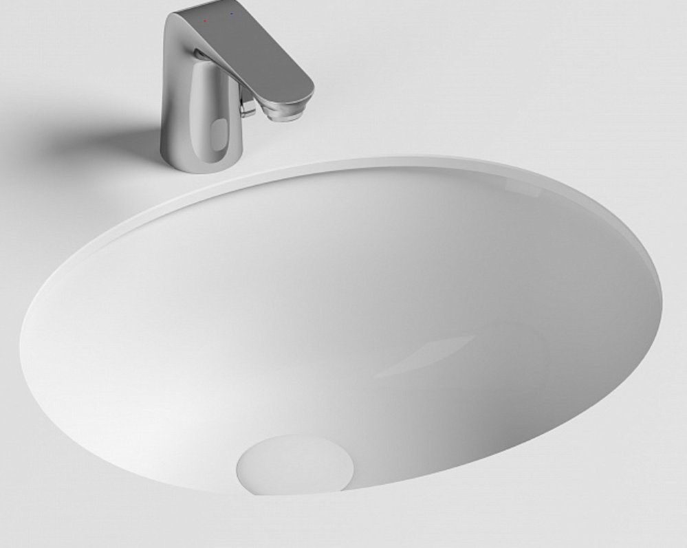 Раковина Ceramicanova CN6042 врезная овальная 51, санфарфор купить,124800