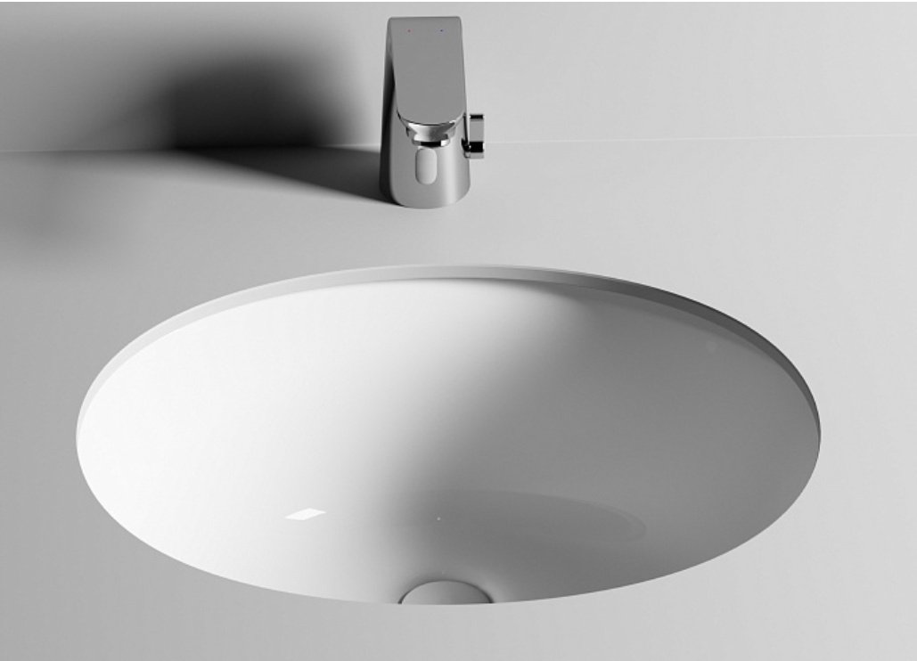 Раковина Ceramicanova CN6042 врезная овальная 51, санфарфор купить,124800