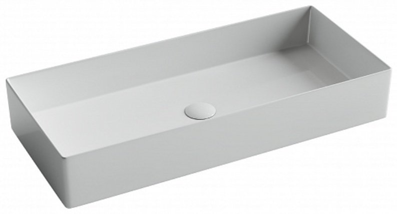 Раковина Ceramicanova CN6072 накладная прямоугольная 80, санфарфор