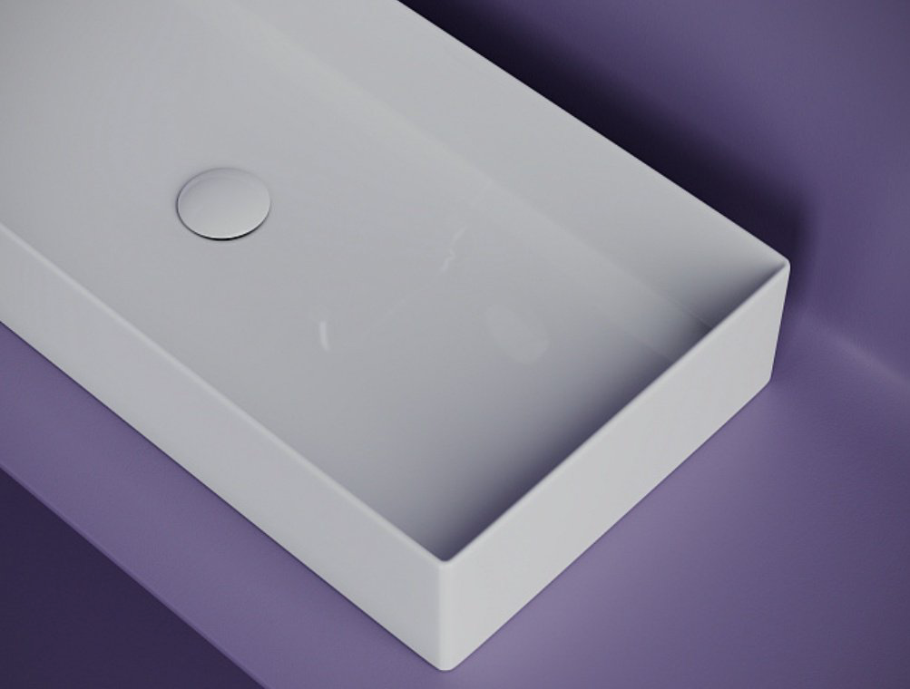 Раковина Ceramicanova CN6072 накладная прямоугольная 80, санфарфор купить,463100