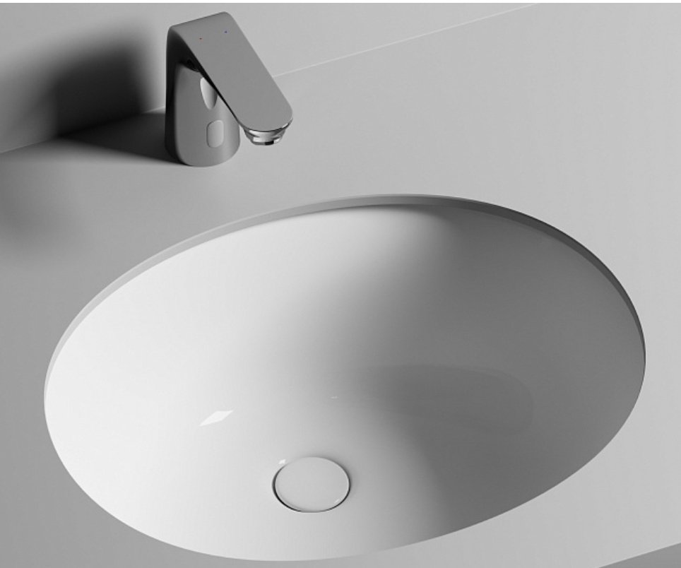 Раковина Ceramicanova CN6042 врезная овальная 51, санфарфор купить,124800
