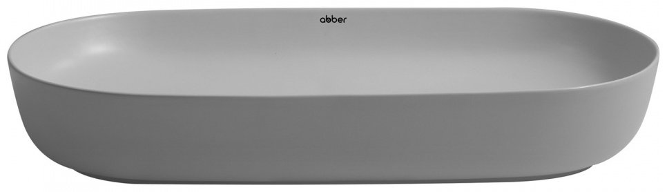 Раковина Abber Bequem AC2110MLG накладная овальная 80 см, фаянс купить,355400