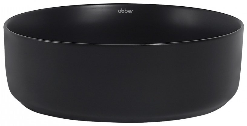 Раковина Abber Bequem AC2108MB накладная круглая 36 см, фаянс