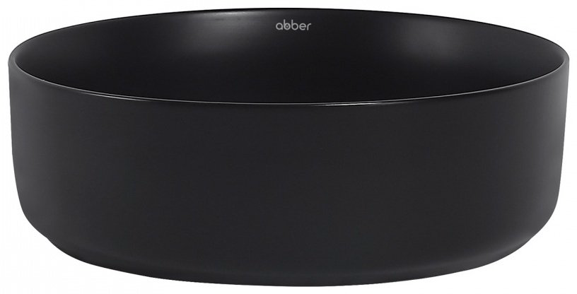 Раковина Abber Bequem AC2108MB накладная круглая 36 см, фаянс купить,54829