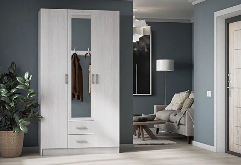 Распашной шкаф DOMA Распашной шкаф TRIOLITE 5421, 120x220х49.6 см, серый купить,NaN