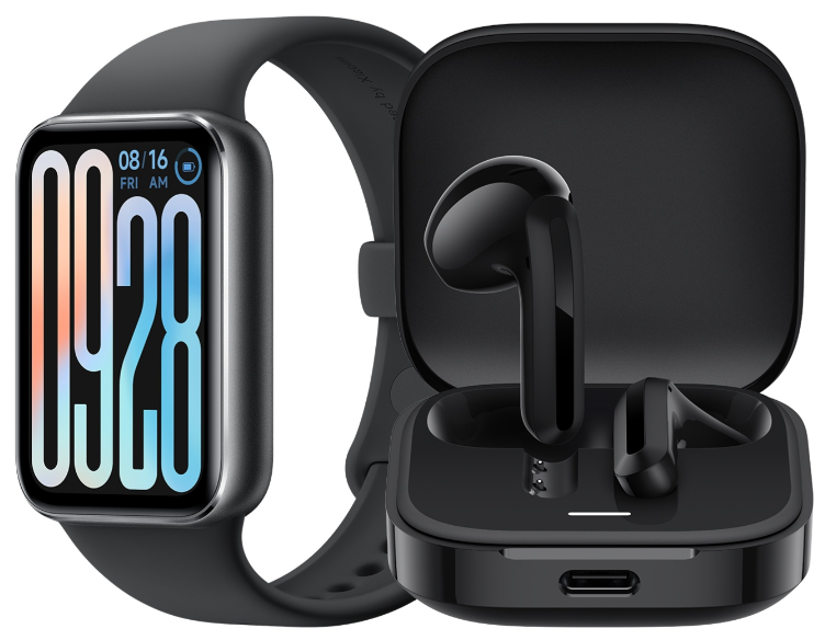 Фитнес-браслет Xiaomi Smart Band 9 Pro черный + подарок