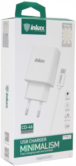 Зарядное устройство Inkax CD-46-Type C белое