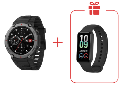 Смарт-часы Amazfit T-Rex 3 49 мм черный + подарок