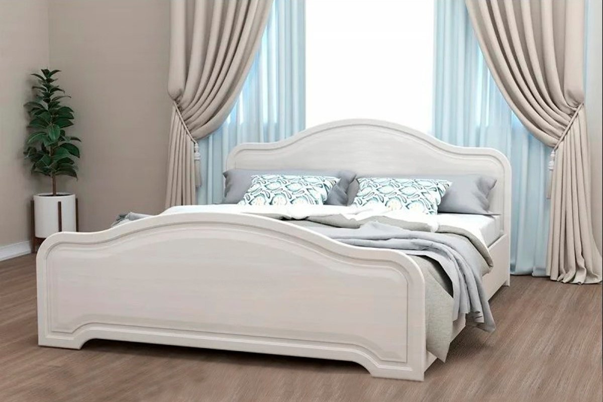 Кровать Диал Кэт-6 160x200 бодега белая/санда купить,NaN