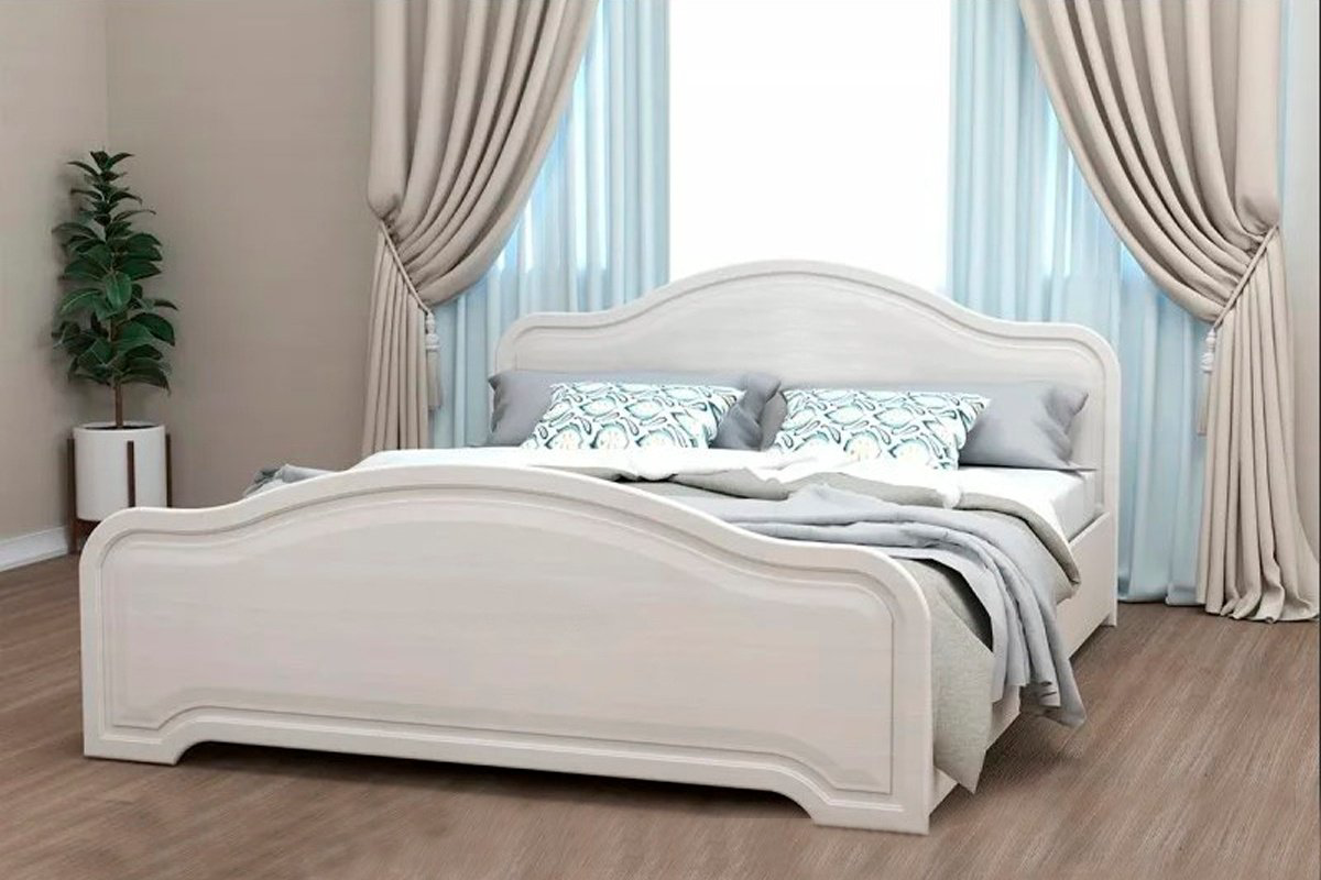 Кровать Диал Кэт-6 160x200 бодега белая/санда купить,NaN