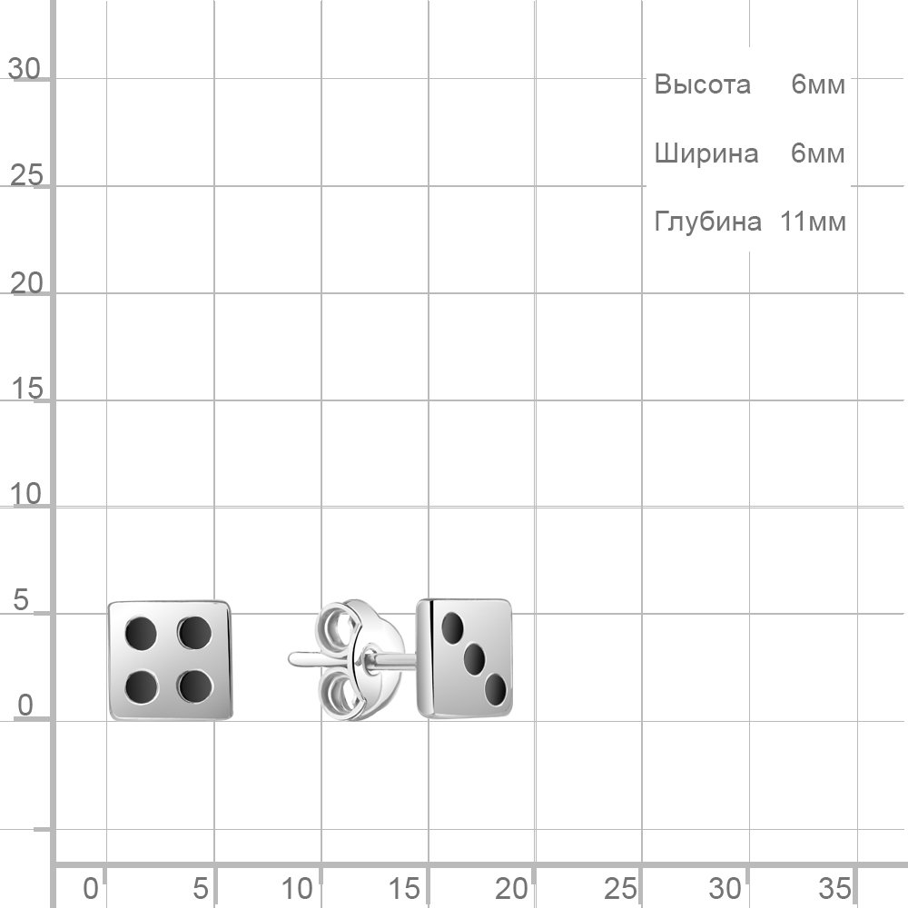 Серьги Aquamarine 34058 0,92гр. купить,NaN