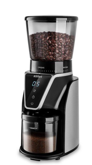 Кофемолка Kitfort KT-784 чёрная купить,NaN