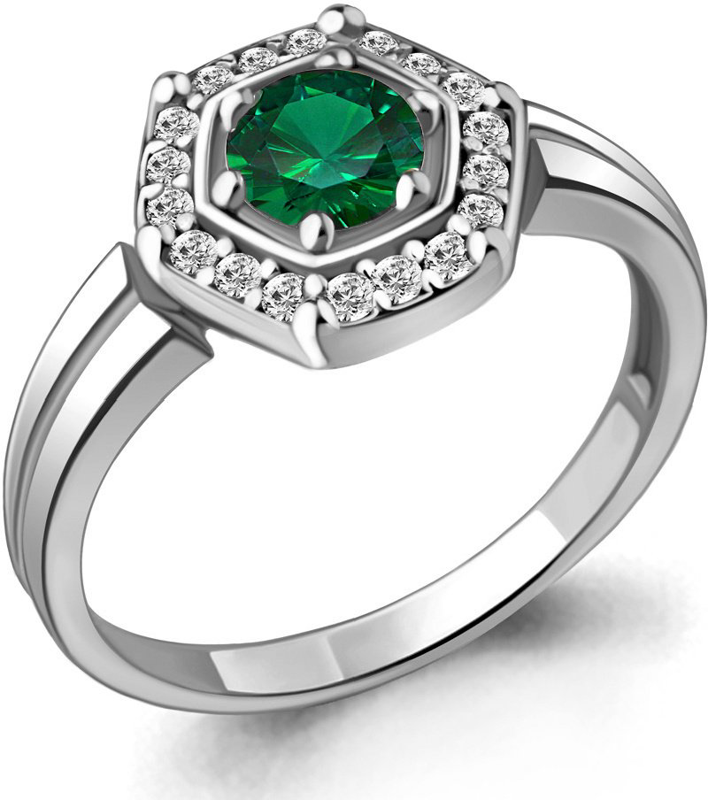 Кольцо Aquamarine 68744АГ 17,5р 2,5гр. купить,NaN