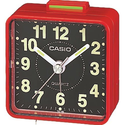 Часы настольные Casio TQ-140-4EF  красные