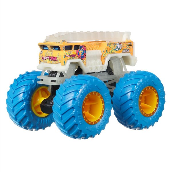 Машинка Hot Wheels  Monster Trucks 5 Alarm Светящаяся купить,NaN