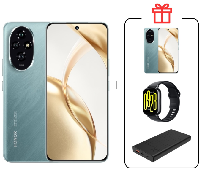 Смартфон Honor 200 12/512GB Emerald Green + подарок купить,501990