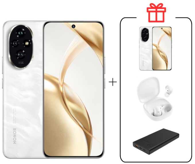 Смартфон Honor 200 8/256GB Moonlight White + подарок купить,398990