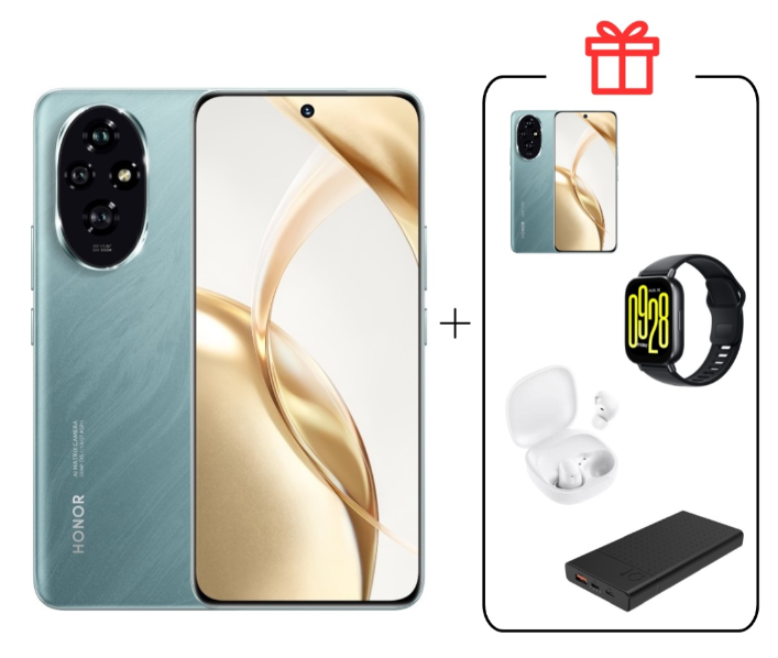 Смартфон Honor 200 12/512GB Emerald Green + подарок купить,507990