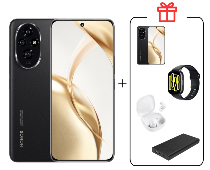 Смартфон Honor 200 12/512GB Black + подарок купить,NaN