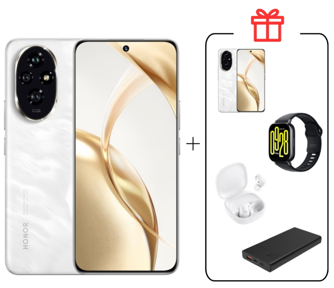 Смартфон Honor 200 8/256GB Moonlight White + подарок купить,404990