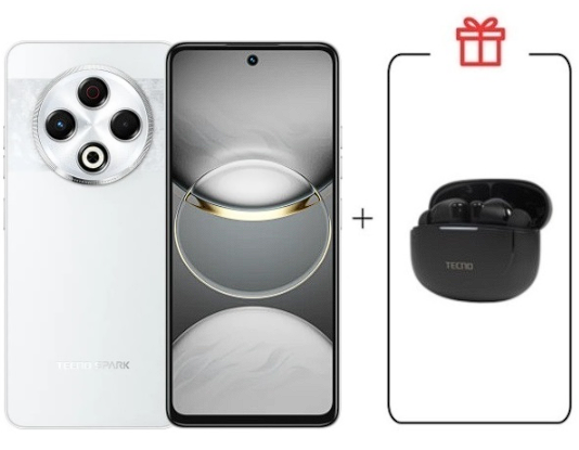 Смартфон Tecno Spark 30 8/128Gb Astral Ice + Подарок купить,NaN