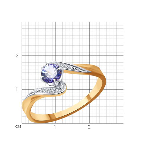 Кольцо Diamant 51-210-01808-1_17,5_1,81 1.81гр 17.5р  купить,NaN
