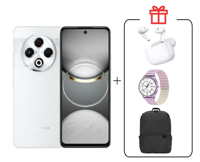 Смартфон Tecno Spark 30 8/128Gb Astral Ice + Подарок купить,NaN