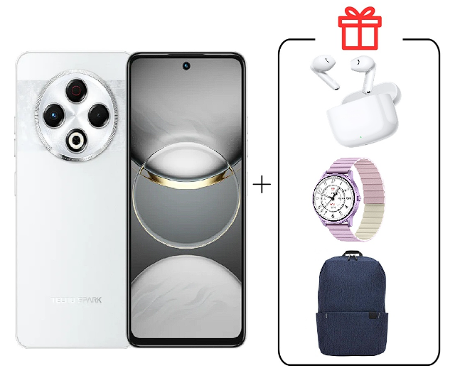 Смартфон Tecno Spark 30 8/128Gb Astral Ice + Подарок купить,NaN